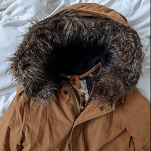 Aritzia TNA Britannia Parka removable liner and hood